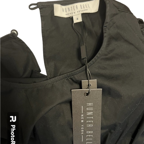 HUNTER BELL Black Pleated Puff Sleeve Blouse - Picture 15 of 15